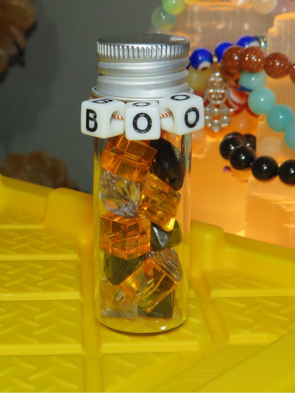“Boo” Halloween potion bottle